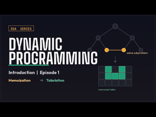 Dynamic Programming for Beginners | Memoization vs Tabulation Explained(Episode 1)