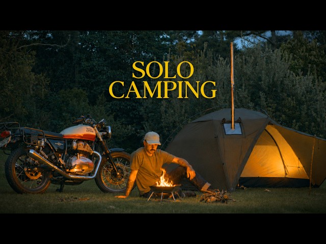 Cozy Moto Camping | Hot Tent, Cooking & Beers