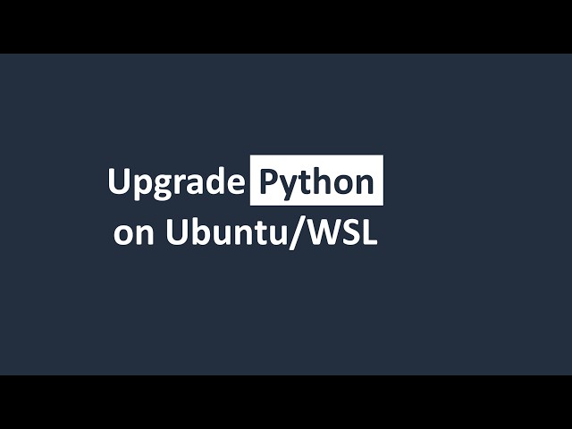 Upgrade Python to 3.14 on Ubuntu / WSL2 (UV + apt) - Complete Guide