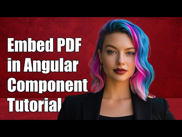 Embed pdf in Angular2 component