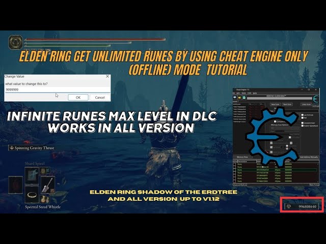 Elden Ring How to Give Yourself Every Item In The Game & Unlimited RUNES Quick & Easy 2025!!!