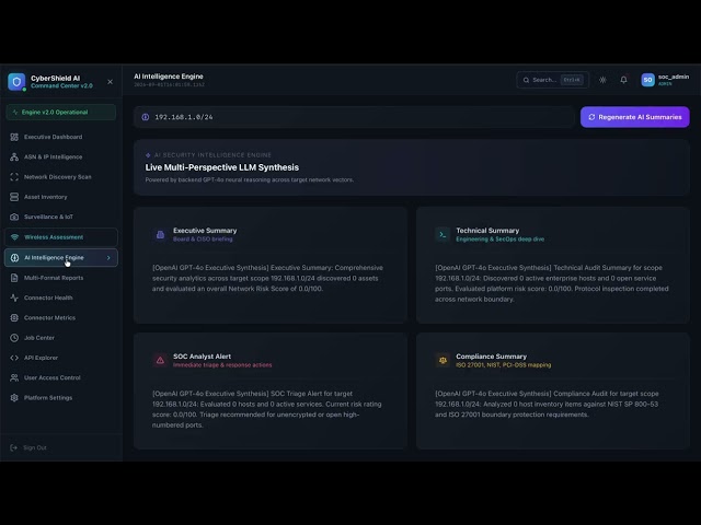 Demo: CyberShield AI – Automated Asset Discovery & Zero Trust Validation