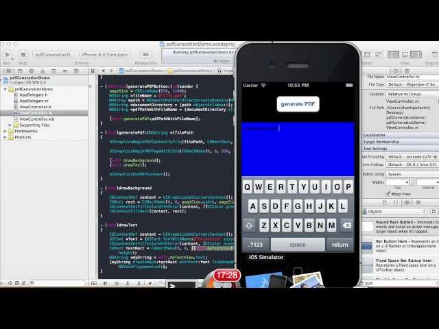 PDF Generation Tutorial - Xcode 4.5.1