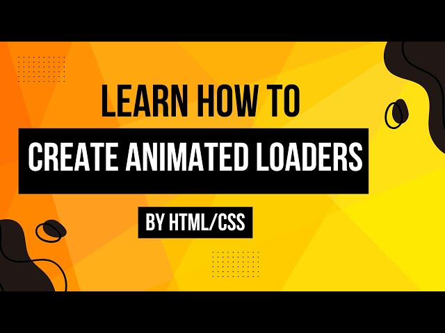 4 Creative CSS Loader Animations You Can Build with HTML & CSS! #htmlcssjavascript #coding  #animate