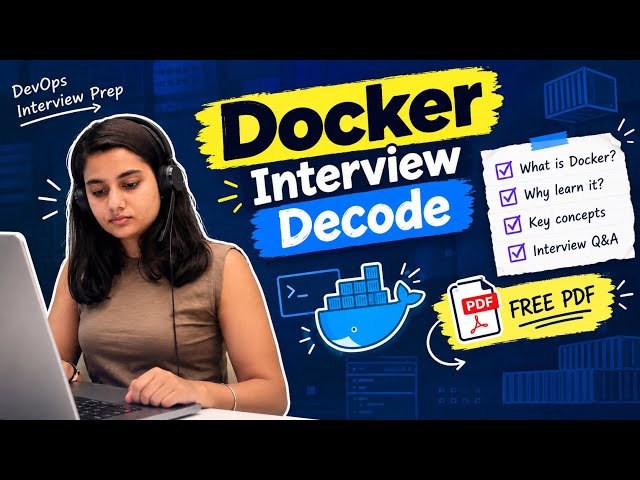 Docker Interview Questions Answer Explained | Real Scenarios & How to Answer | With Resources 📄