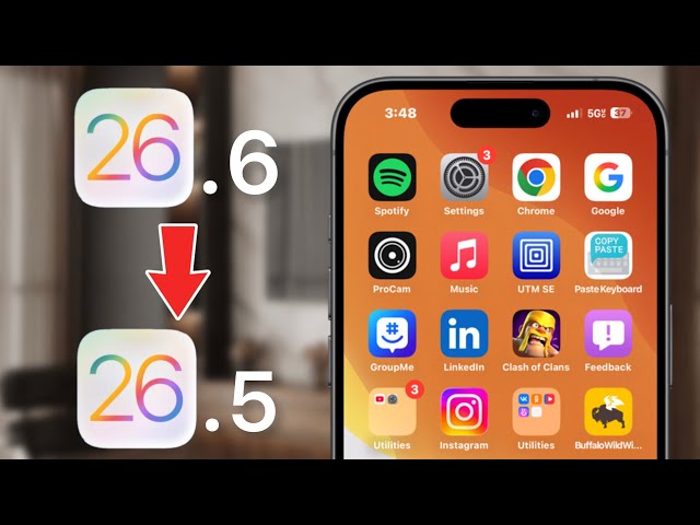How to Downgrade iOS 26.6 to iOS 26.5!