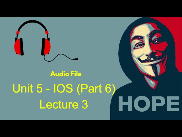 Unit 5 - IOS Architecture (Part 6) | Lecture 3 | Mobile Computing
