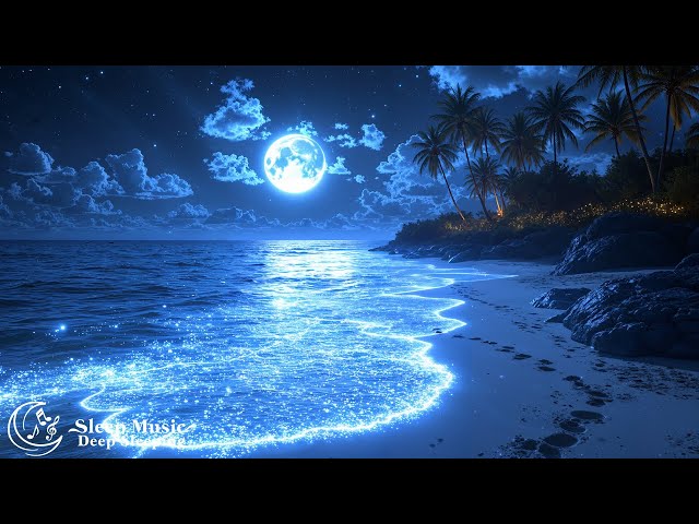 432Hz Healing Sleep Music (No Ads) • Deep Sleep With Ocean Wave Sounds • Reduce Anxiety & Stress