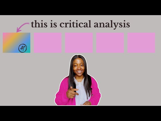 Critical Analysis 2024 Explanation + Example