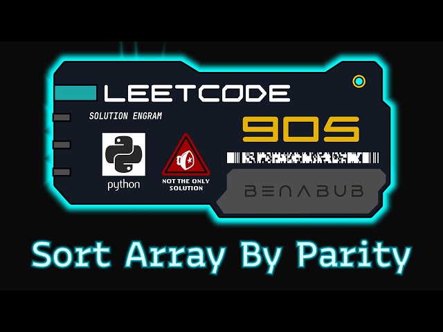 Sort Array By Parity — LeetCode #905 | Python Algorithm Visualization