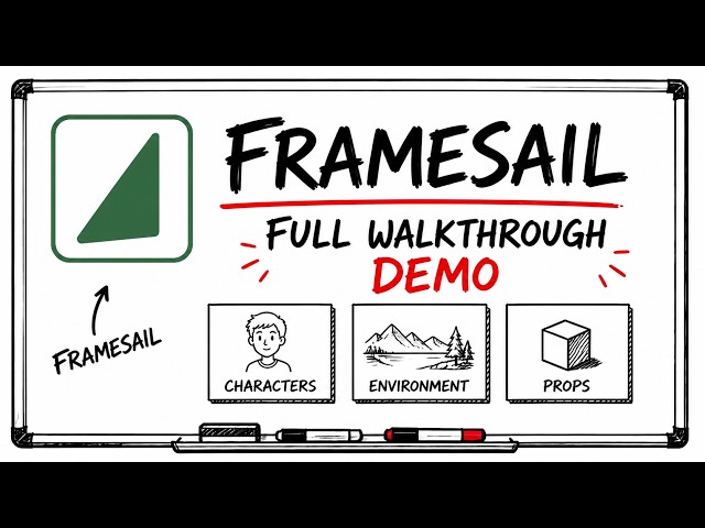 Full walkthrough demo of Framesail AI (long-form video generator)