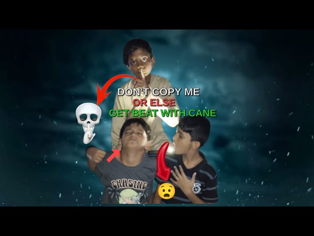 Don't copy me or else get beat with cane 😱