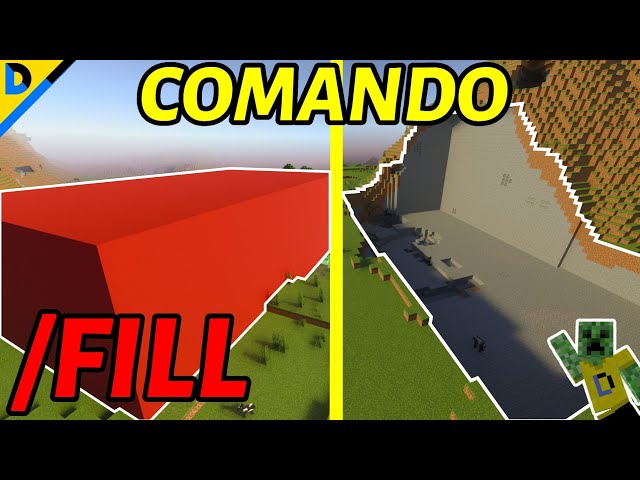 ✅HOW TO FILL AND REMOVE BLOCKS WITH THE "FILL" COMMAND IN MINECRAFT: TUTORIAL - DIVANJM03
