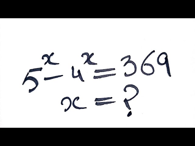 Solving a 'Harvard University Entrance Exam Question | x=?