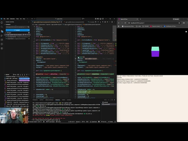Video 353 - ThreeJS and Angular Space And Time Application: Testing my bug fix.