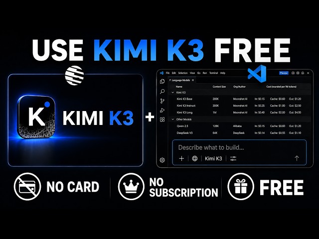 How to Use Kimi K3 for Free with TokenRouter (Chat + Coding)