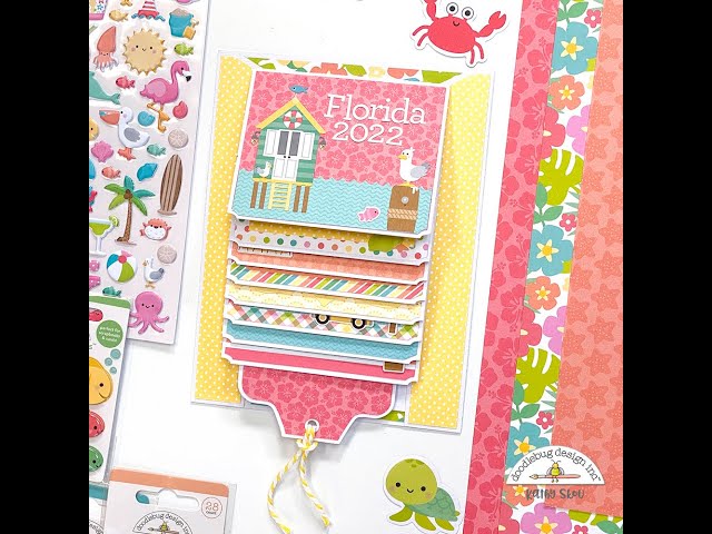 Doodlebug Design Seaside Summer Cascade Mini Album