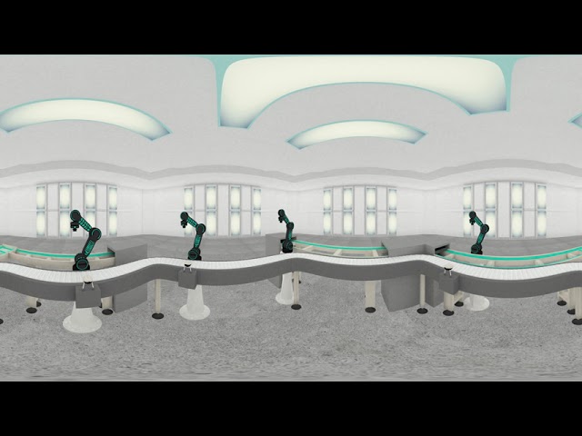 Assembly line in Virtual Reality with Blender #2