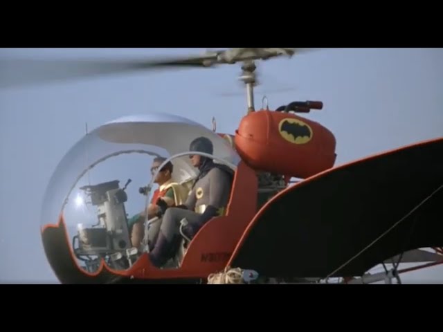 Batcopter introduction | Batman movie Easter egg (1966)