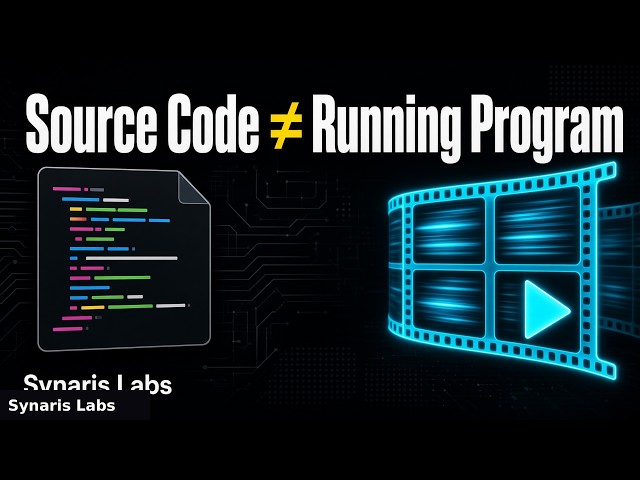 Source Code ≠ Running Program | Synaris Labs — Lesson 3