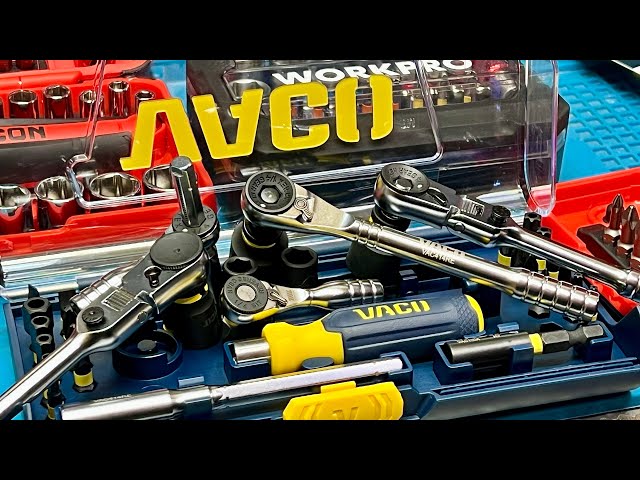 Viewer Request! - VACO 32-Piece 1/4” Ratcheting Wrench and Impact Socket/ Bit Set vs The Rest!