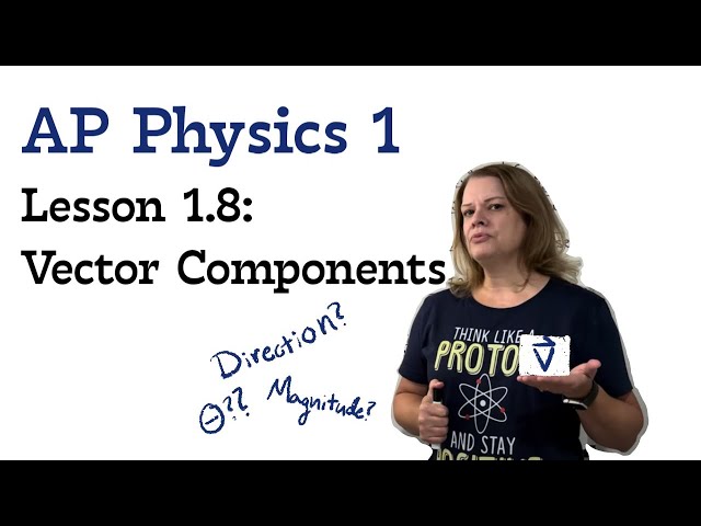 AP Physics 1, Unit 1, Concept Video 8: Vector Components