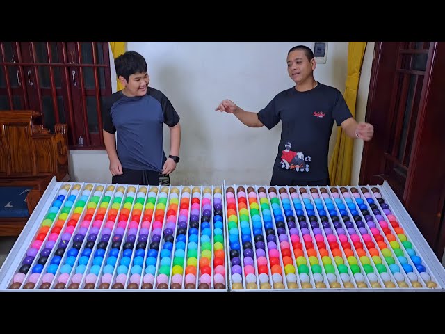 The challenge: Sort the colored balls with relaxing ASMR sounds ⭐️ level 23