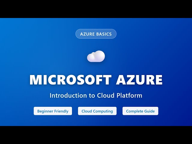 Microsoft Azure Tutorial for Beginners | Cloud Computing Platform Overview