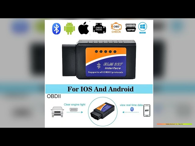 ELM327 V21 OBD2 Scanner Bluetooth Car Diagnostic Tool For Android IOS Code Reader Automotive Fault