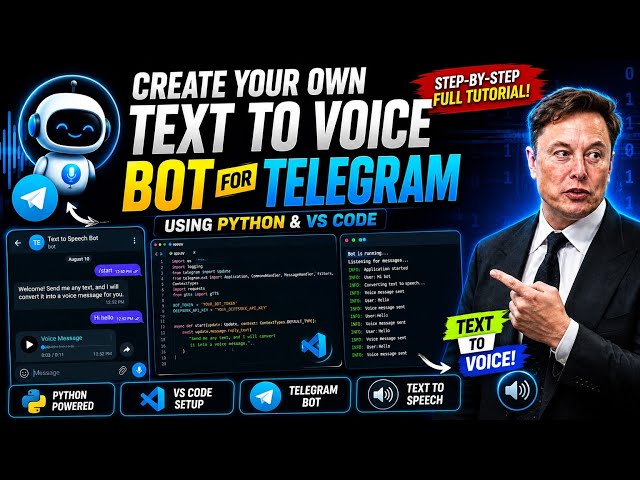 Create Your Own AI Telegram Bot in 5 Mins 🤯 | Text to Speech Bot | Python Tutorial in Tamil