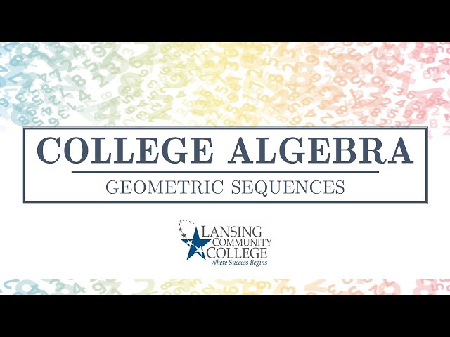 Geometric Sequences