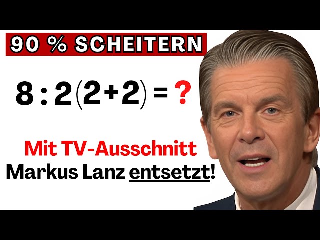 Math nightmare: This Markus Lanz show is killing me!