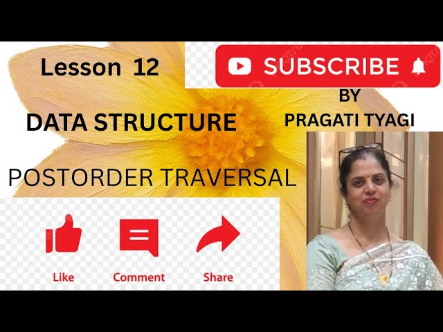 Implementation of postorder traversal using c programming in binary tree 🌳 