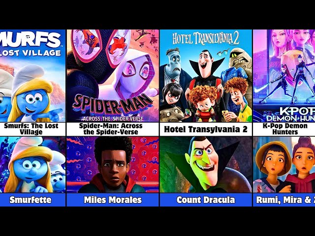 All Main Characters from Sony Pictures Animated Movies (2006–2026)