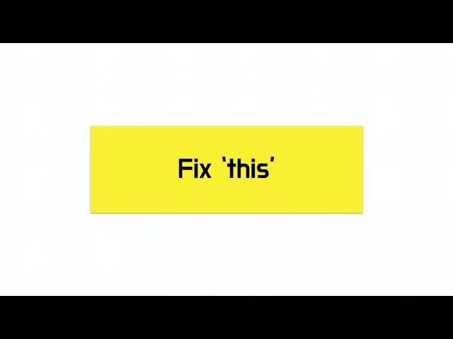 JavaScript Interview Question: Fix 'this'