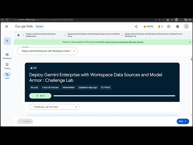 Deploy Gemini Enterprise with Workspace Data Sources & Model Armor GC Challenge Lab in 45 mins