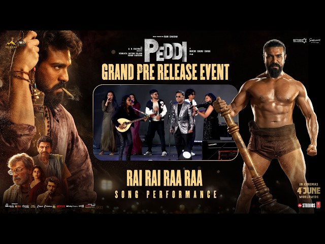 Rai Rai Raa Raa Song Live Performance by A R Rahman | Peddi Grand Pre Release Event @ Vijayawada