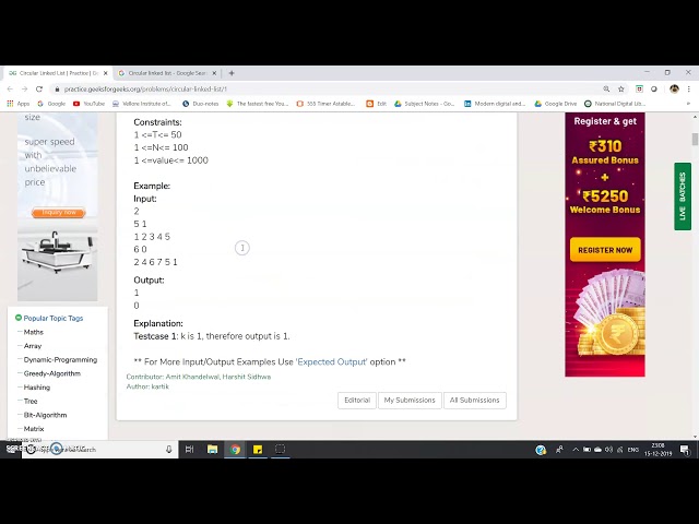 Check if a linked list is Circular Linked List  | JAVA