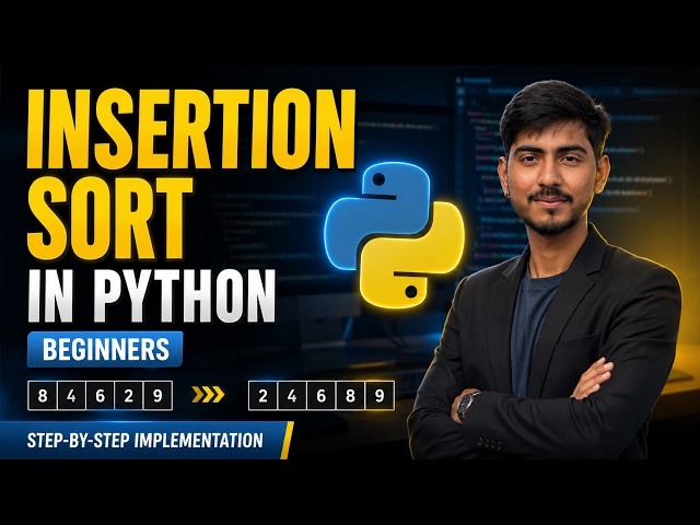 Insertion Sort Algorithm Beginner | Insertion Sort With Iterations For Exam | Insertion Sort