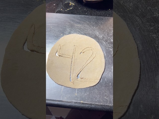 42 Number design roti #prarthanaskitchen #ytshorts #trending