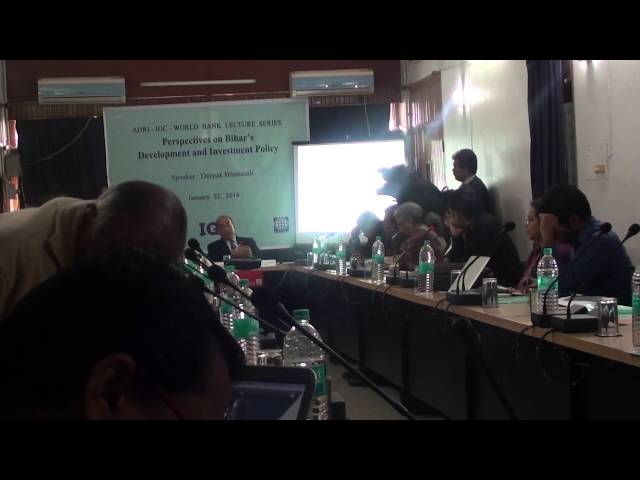 ADRI IGC World Bank Lecture Series:Perspectives on Bihar's Development & Investment Policy