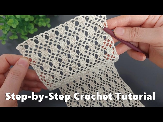 Elegant Lace Crochet Pattern | Easy and Beautiful Crochet Tutorial for Beginners 2025