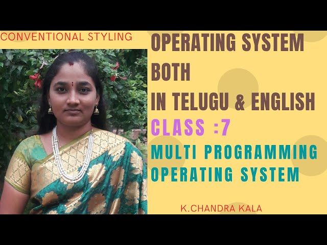 OS|Multi Programming in Operating System|Explanation in both Telugu and English|Telugu Scit Tutorial