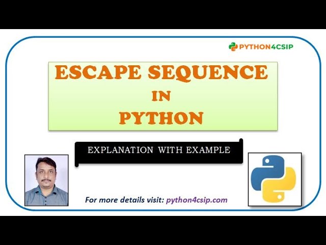 Escape Sequence In Python | Escape Characters in Python | Escape sequence in Hindi