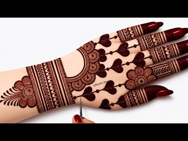Simple & unique mehndi design for back hand| letest mehndi design|mehandi ka design |mehendi।mehnadi