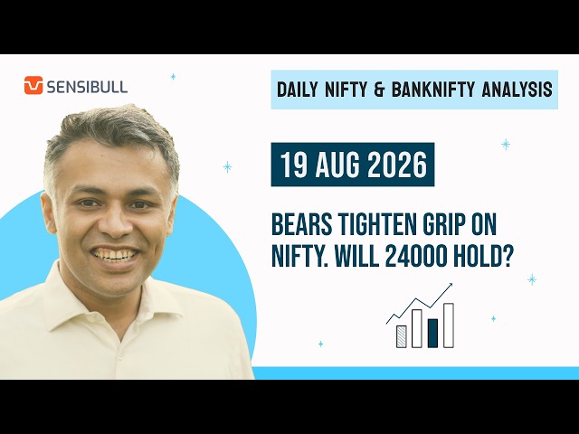 NIFTY & BANK NIFTY Analysis for Tomorrow | Stock Market Outlook | 19 August 2026, Wednesday