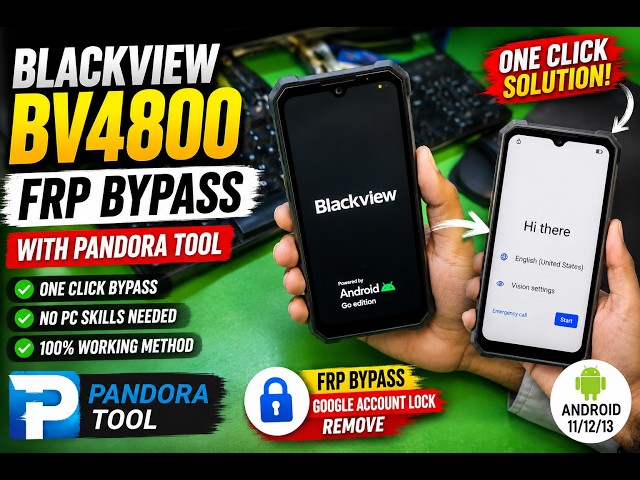 Blackview BV4800 FRP Bypass One Click Easy Solution || blackview bv4800 google account bypass