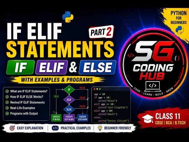 CONDITIONAL STATEMENT PART 2 IF AND IF ELSE STATEMENT