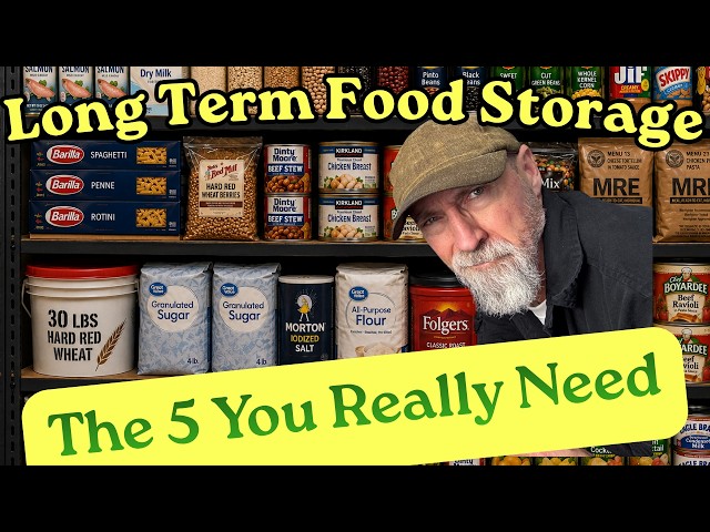 Don't Waste Money! The 5 Most Important Foods For Long Term Storage In Your Emergency Pantry