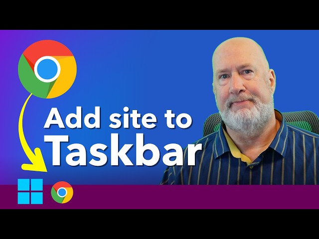 Pin Any Website to Your Windows Taskbar Using Chrome